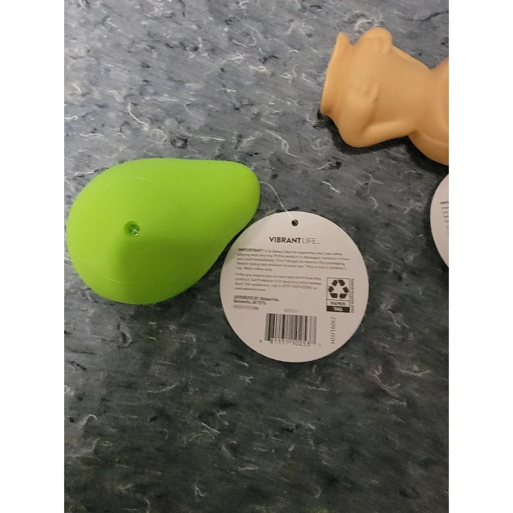 Virbrant Life Small Dog Toy Pup Squeaks Set of two‎
